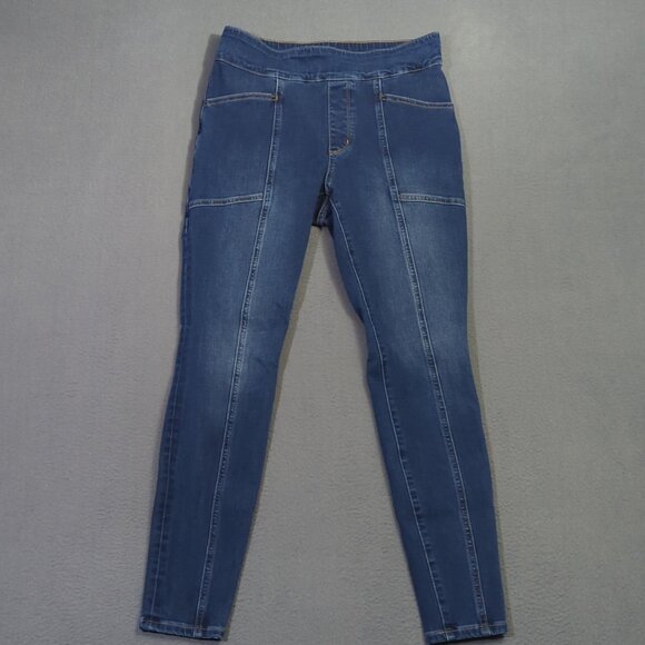 Duluth Trading Co. Jeans Women's 6 Regular Blue Jean-Netics Pull-On Skinny Denim - Picture 1 of 12
